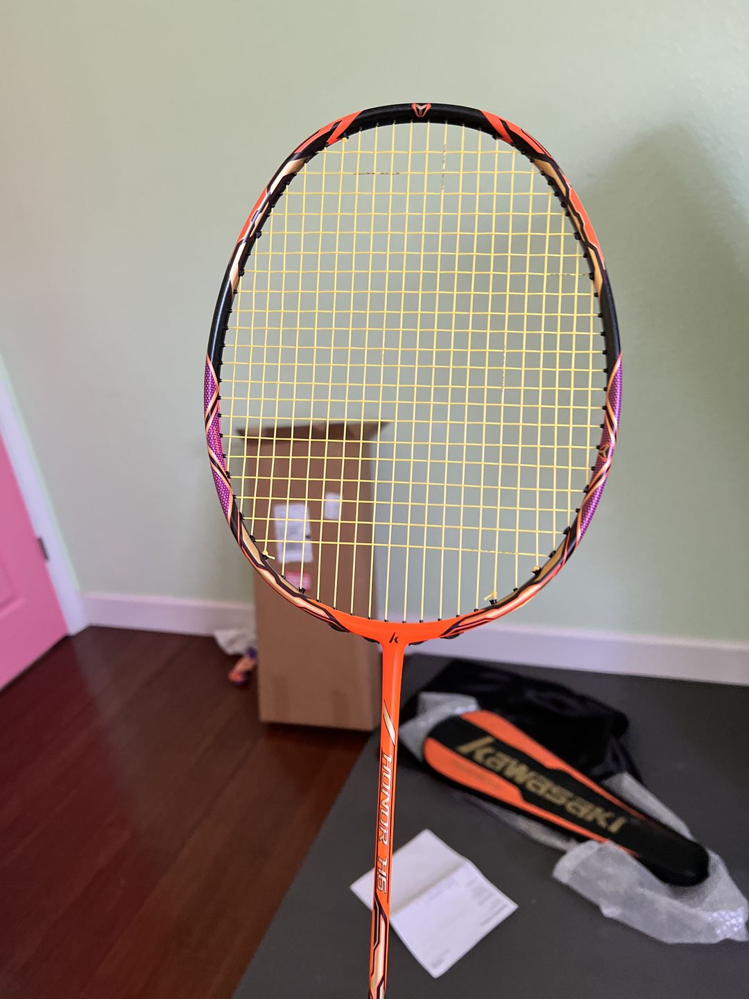Customer photo review of Racket Restringing Service