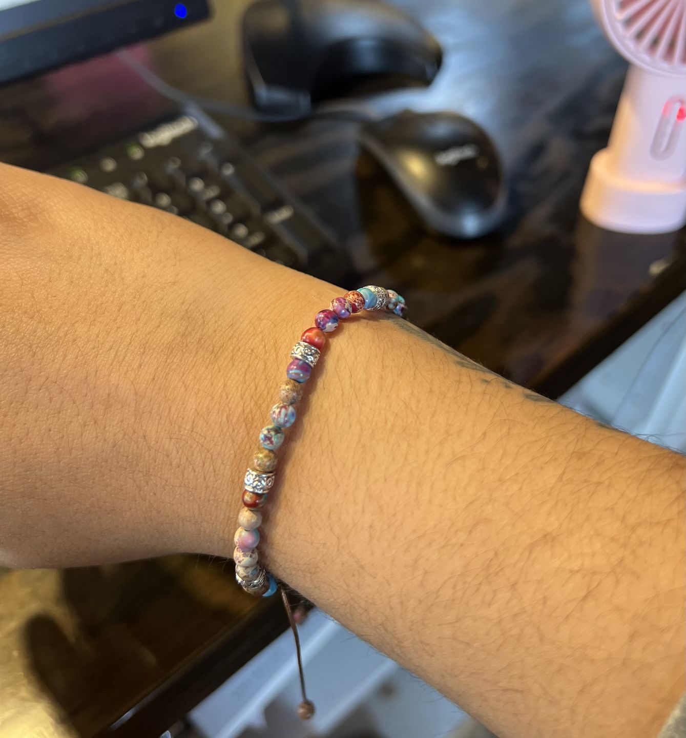 Customer photo review of Tibetan Energy Bracelet