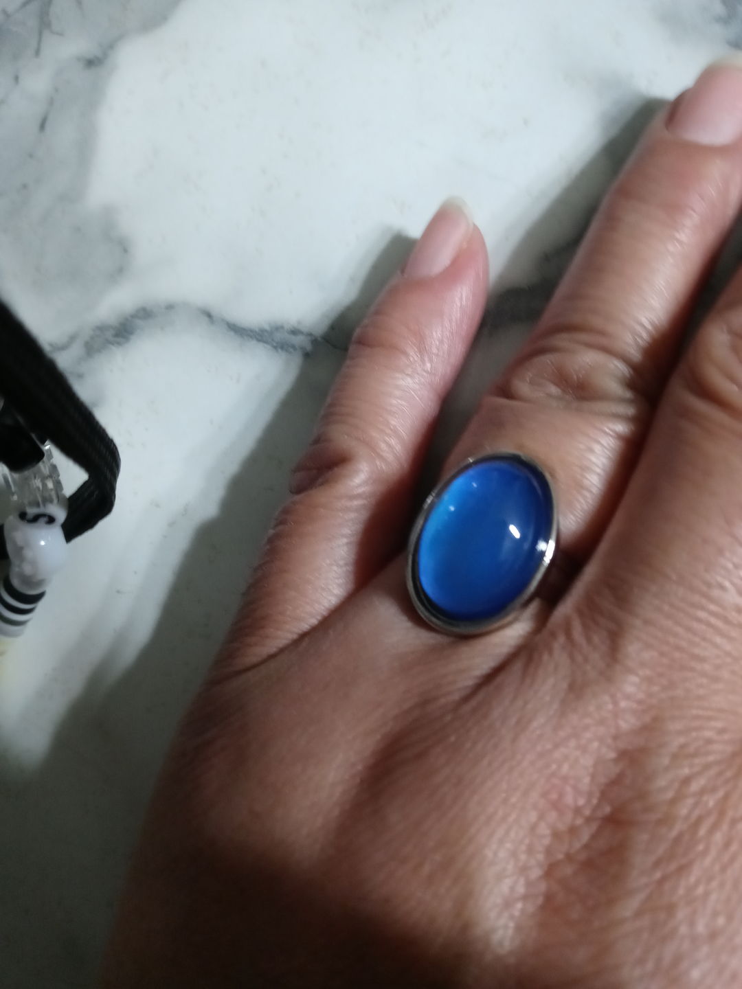 Customer photo review of Oval Mood Ring
