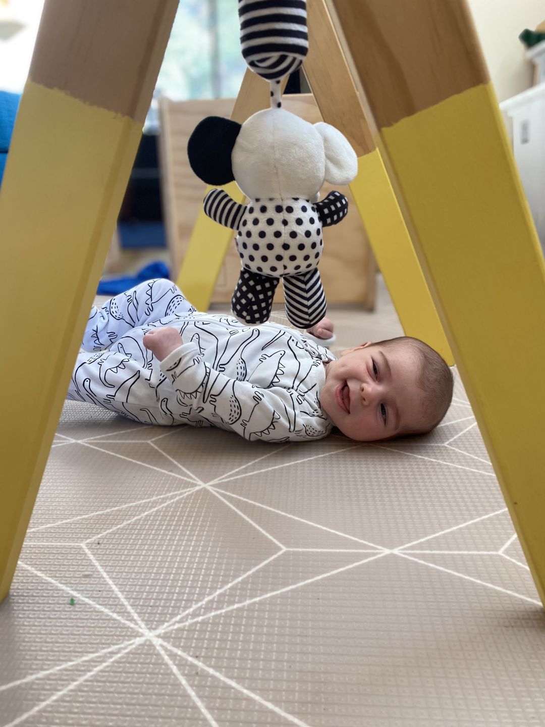 Customer photo review of Hanging Plush Toy - "Eli the Elephant"