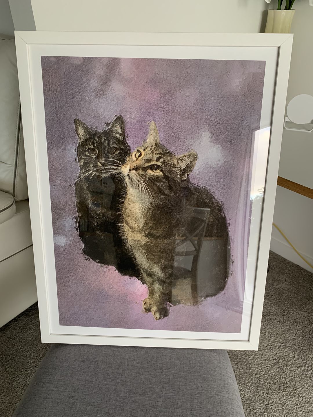 Customer photo review of Custom Pet Portrait