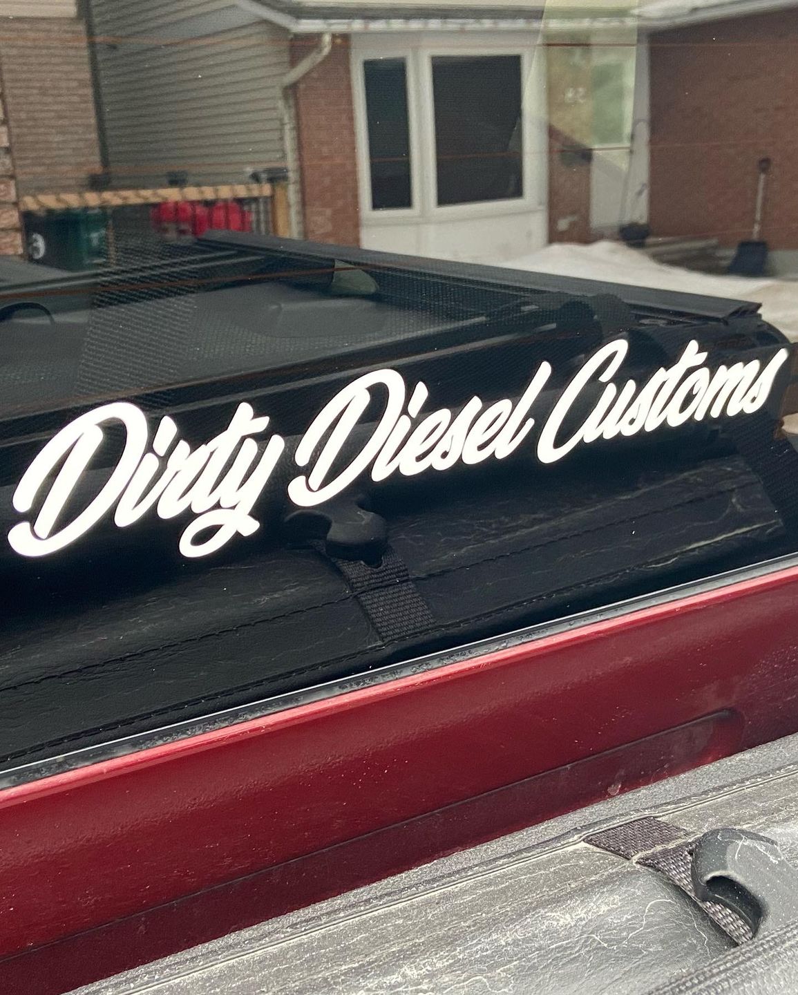 Customer photo review of Dirty Diesel Customs Banner Sticker