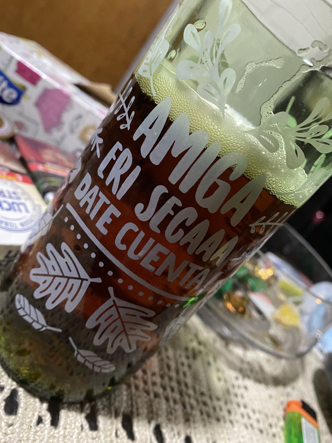 Customer photo review of Vaso Feminista Girl Power Juego de 6 Vasos
