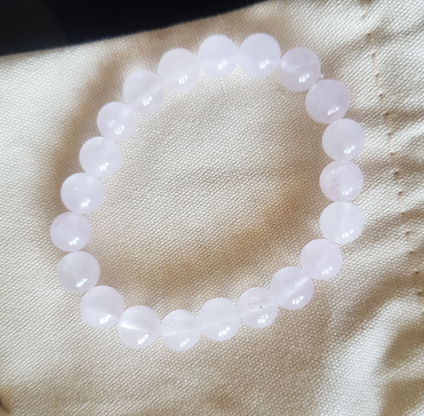 Customer photo review of Bracelet de Quartz Rose 8mm