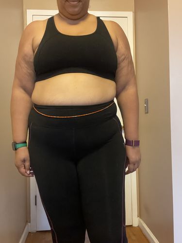 Customer photo review of Extended Length 60 Inch Rise and Shine Tie On Waist Beads