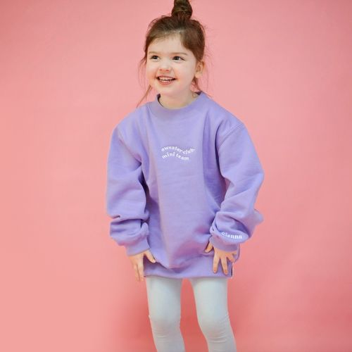 Customer photo review of NEW Bub/Mini/Teen custom sweaters