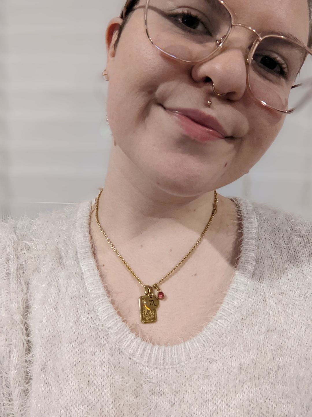 Customer photo review of MANIFEST Affirmation Pendant Necklace
