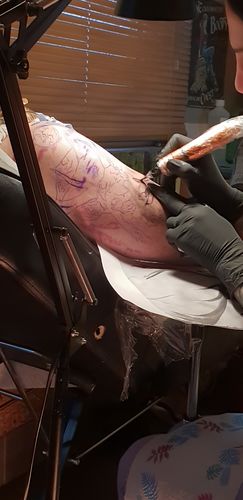 Customer photo review of TattooNumbx Numbing Cream