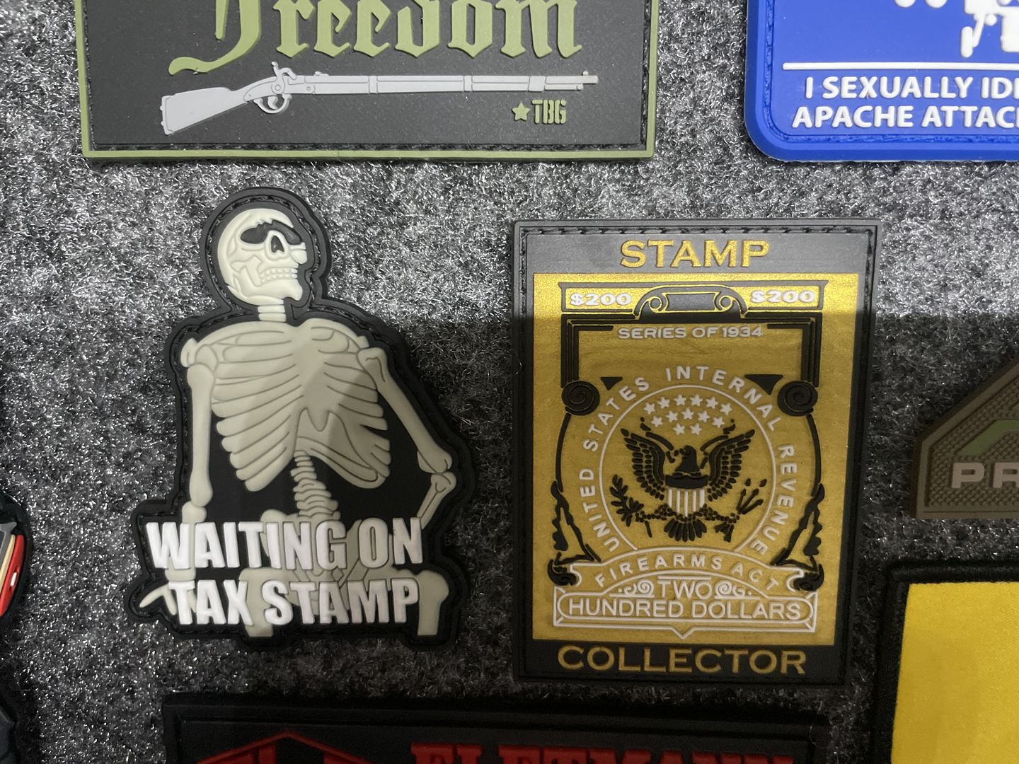 Customer photo review of Tax Stamp Morale Patch