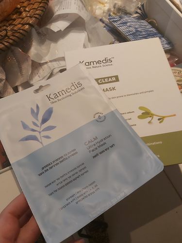 Customer photo review of מארז 5 מסיכות בד לפנים לניקוי עמוק לעור שמן עם נטייה לפצעונים | AC - CLEAR FACE MASK