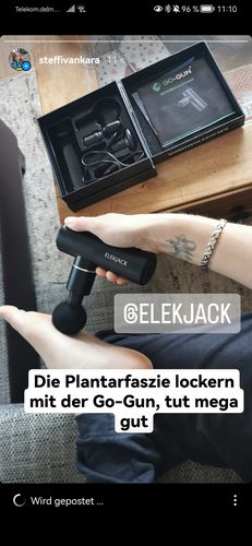 Customer photo review of Elekjack® GoGUN Massagepistole