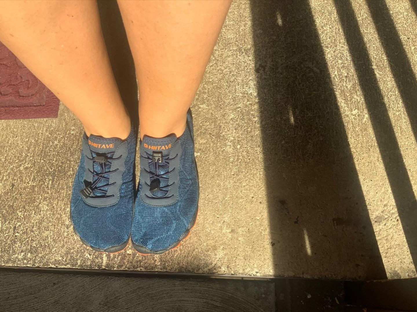 Customer photo review of Hiitave Men's Barefoot Mesh Water Shoes