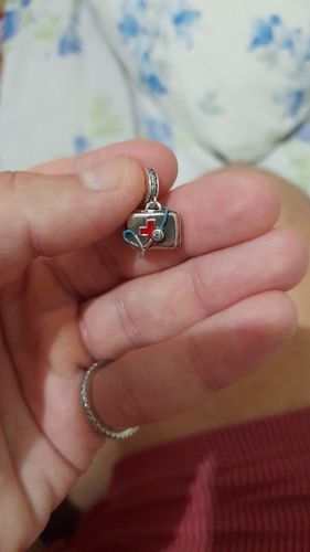 Customer photo review of 925 Sterling Silver Medical Dangle Charm