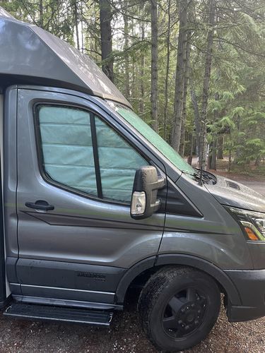 Customer photo review of Transit 2020+ - Front Door Shades (set)