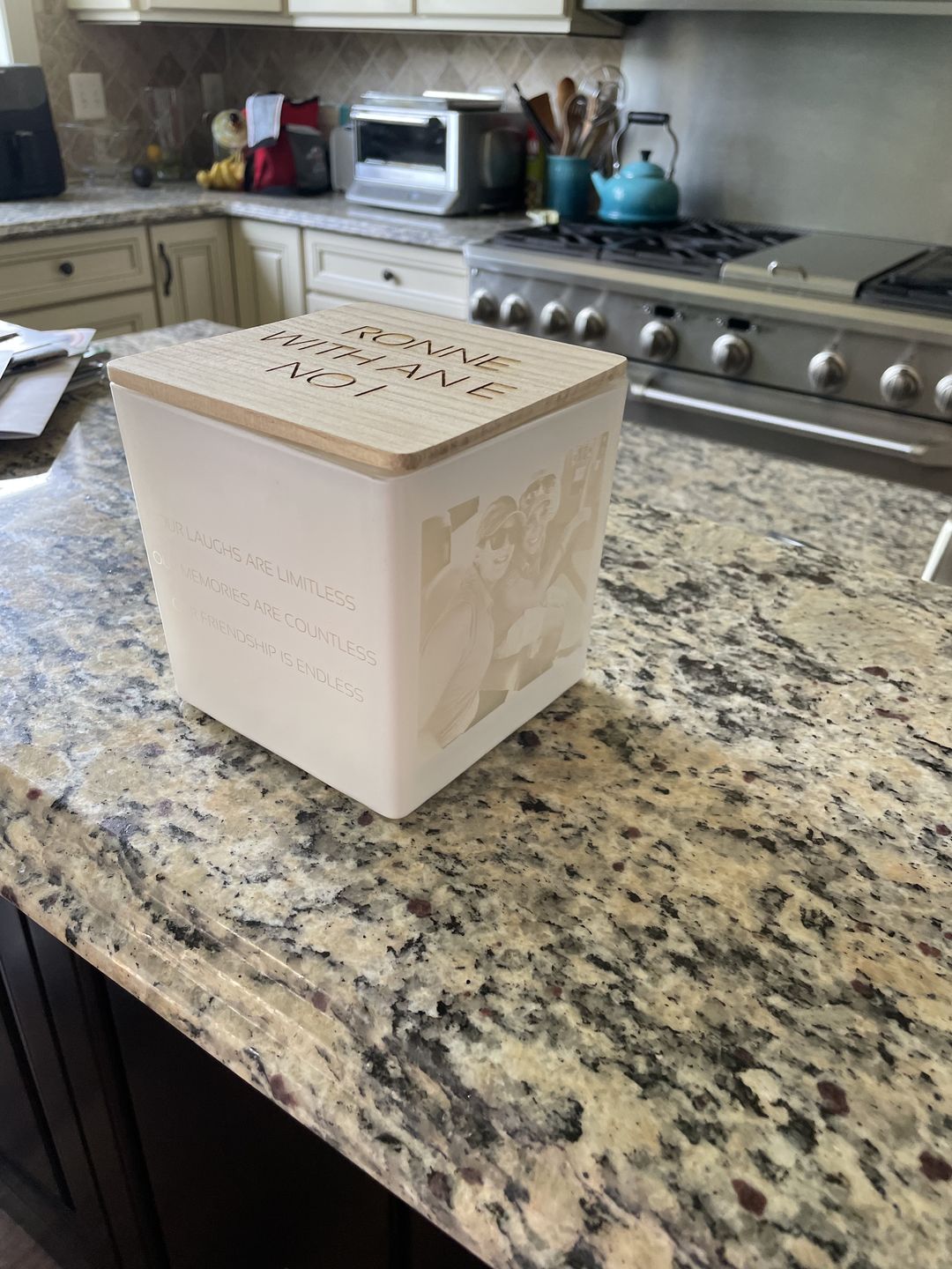 Customer photo review of DESIGN YOUR OWN CANDLE