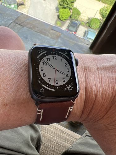 Customer photo review of Leather Apple Watch Bands