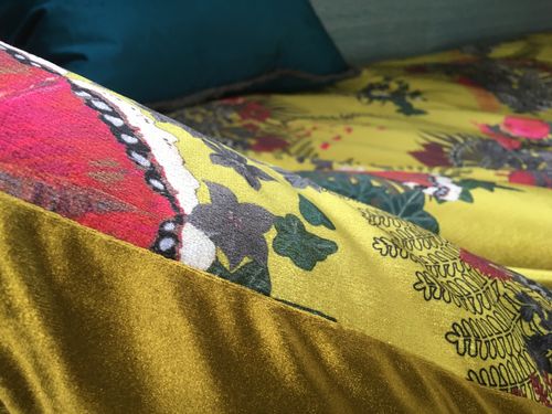 Customer photo review of Valentino Velvet Wide Fabric -  53 Colours