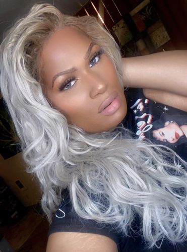 Customer photo review of Bloom Blue Contact Lenses(12 months wear)