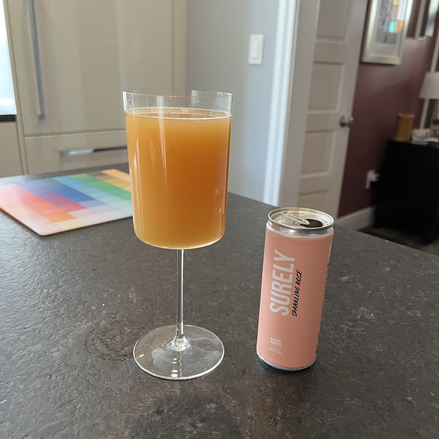 Customer photo review of Surely Non-Alcoholic Sparkling Rosé