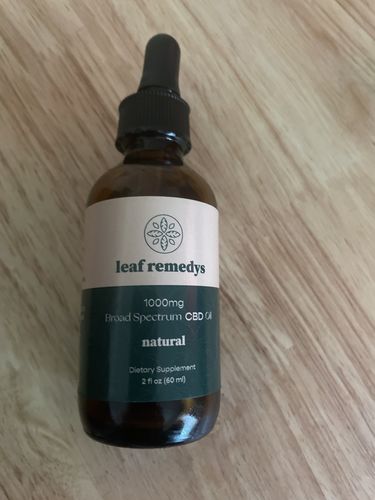 Customer photo review of 60ML Broad Spectrum CBD tincture