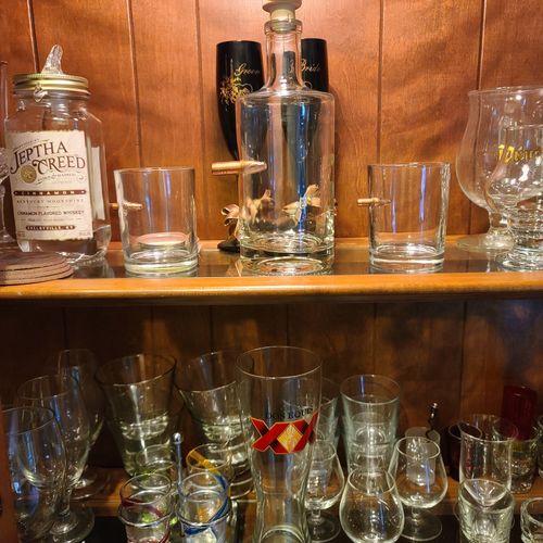 Customer photo review of .308 Real Bullet Old Fashioned Whiskey Rocks Glass