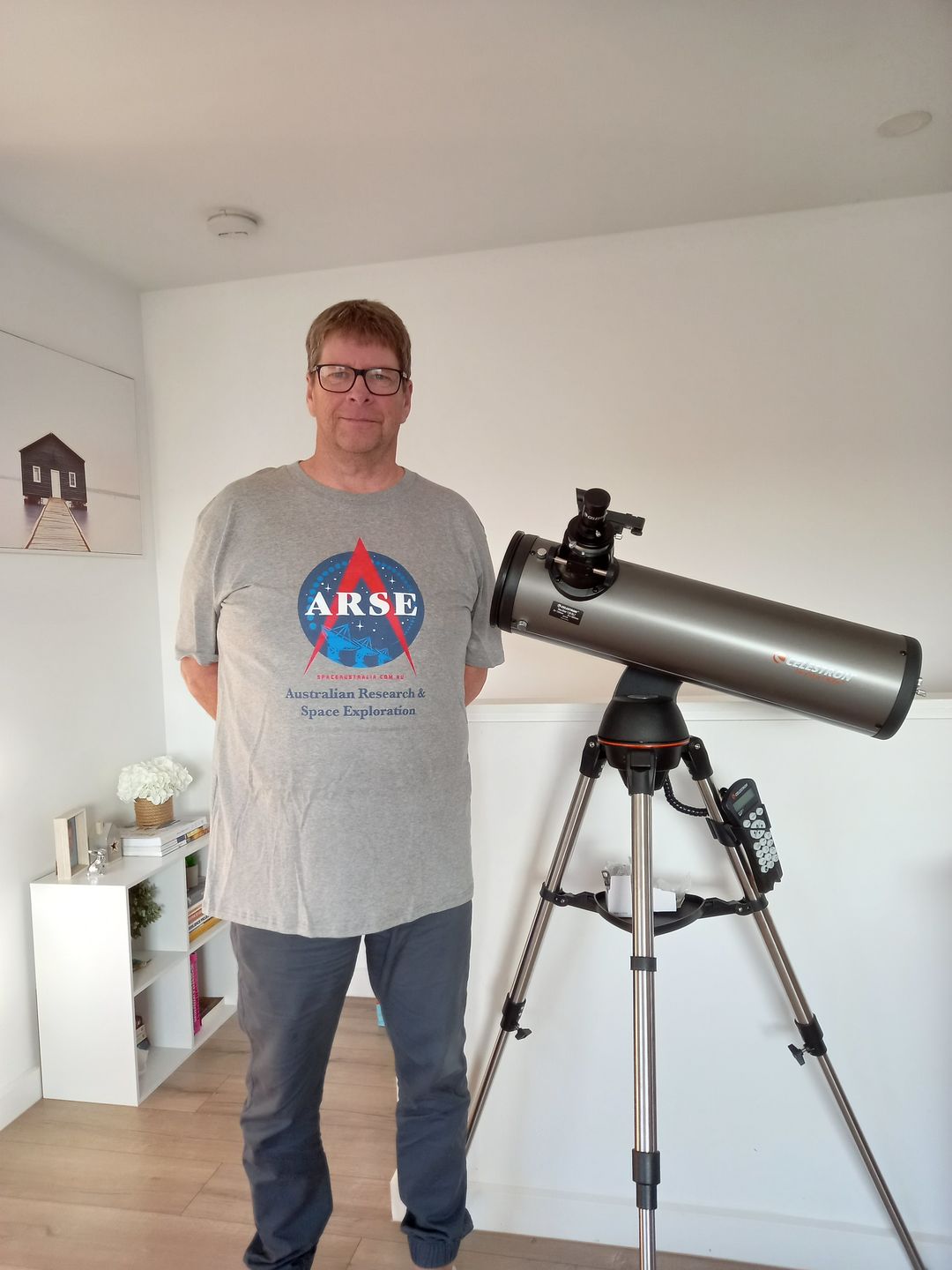 Customer photo review of Launch Tee - Grey