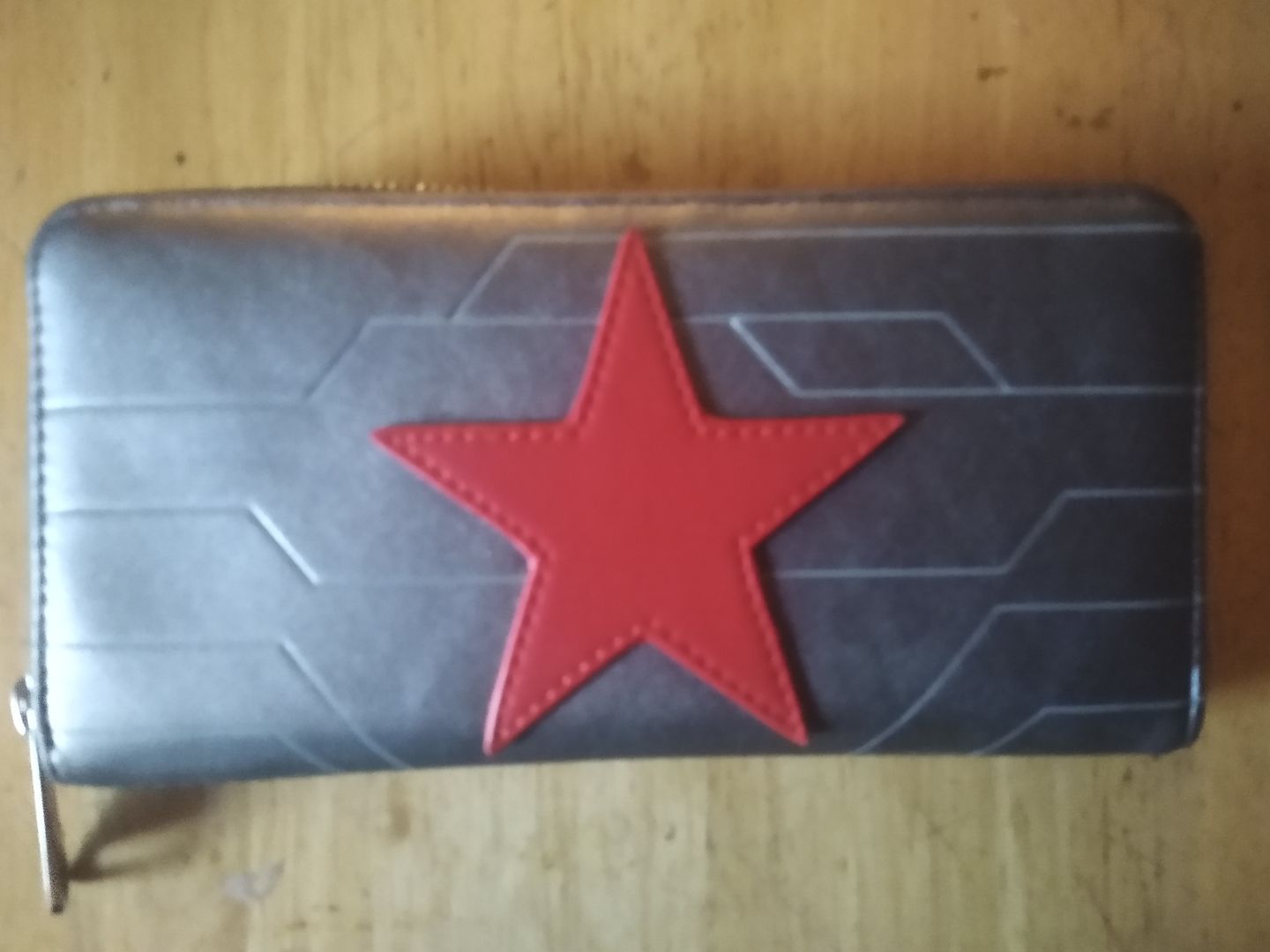 Customer photo review of Marvel Winter Soldier Cosplay Zip-Around Wallet - September Preorder