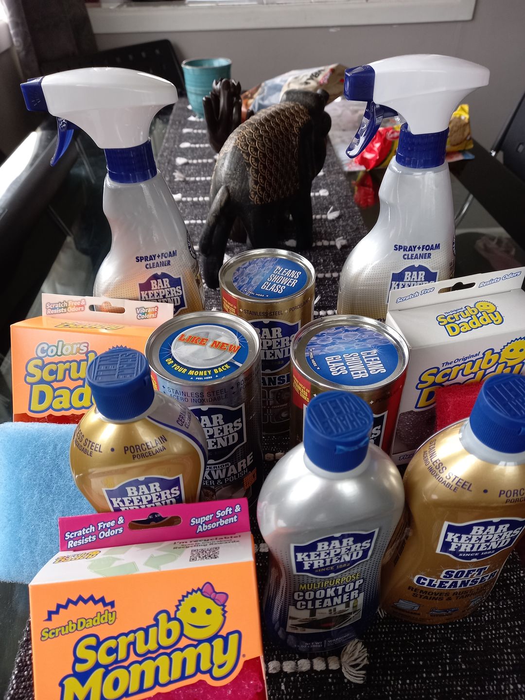 Customer photo review of Bar Keepers Friend 5 Piece Spring Cleaning Kit