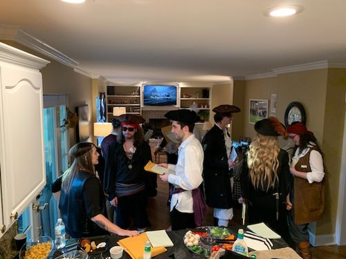 Customer photo review of Pirate Murder Mystery Host Your Own Game Kit