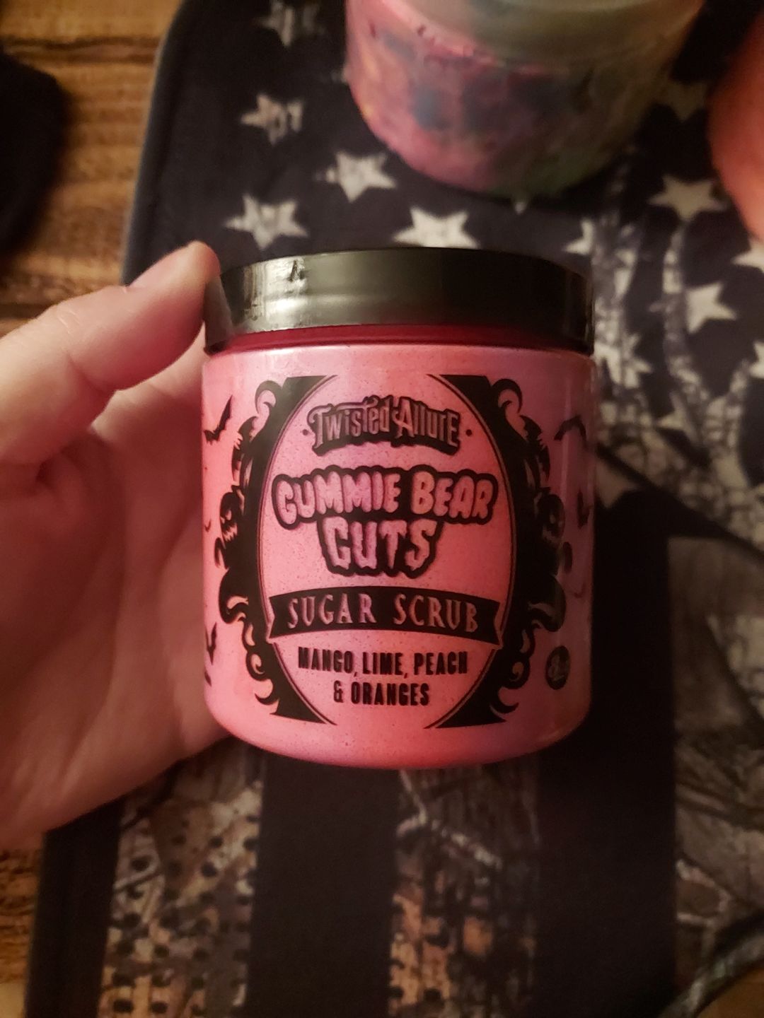 Customer photo review of Gummie Bear Guts Sugar Scrub