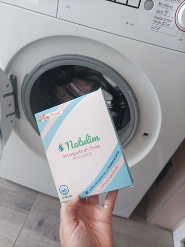 Customer photo review of Eco-Tiras de Detergente 40 lavados Natulim