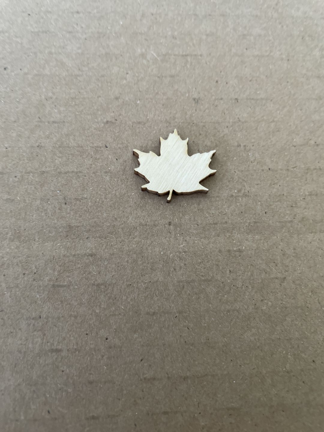 Customer photo review of Unfinished Wooden Maple Leaf Shape - Craft - up to 36" DIY