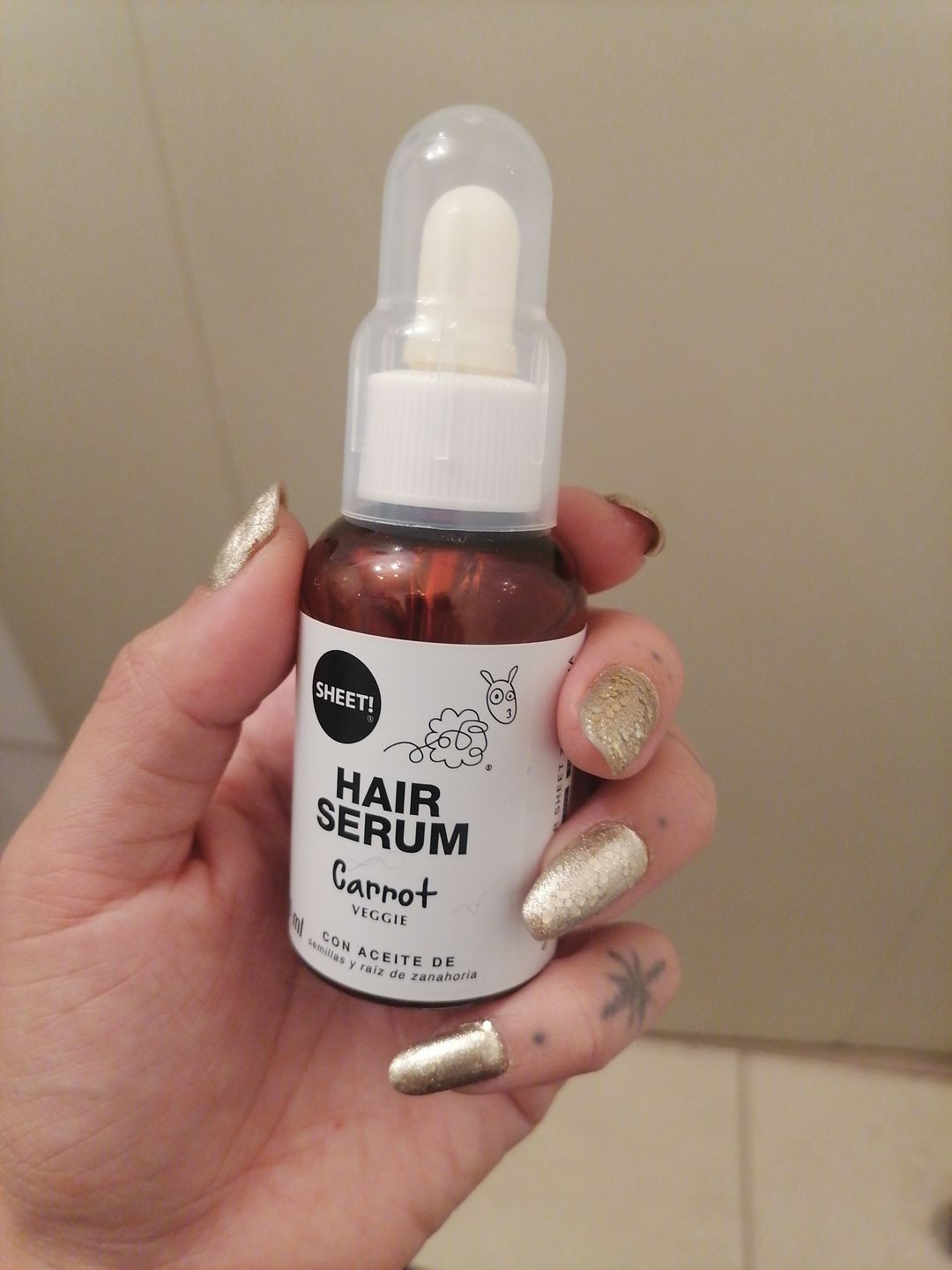 Customer photo review of SERUM ZANAHORIA PELO Y PESTAÑAS