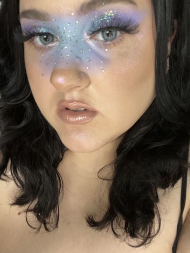 Customer photo review of Bloom Blue Contact Lenses(12 months wear)