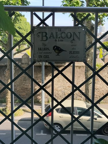 Customer photo review of Joie dans le jardin – Outdoor-Pancarte de porte