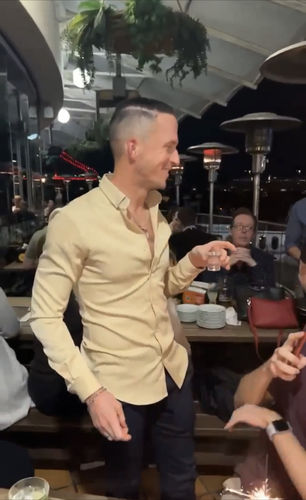 Customer photo review of Premium Luxe Long Sleeve Shirt - GOLD