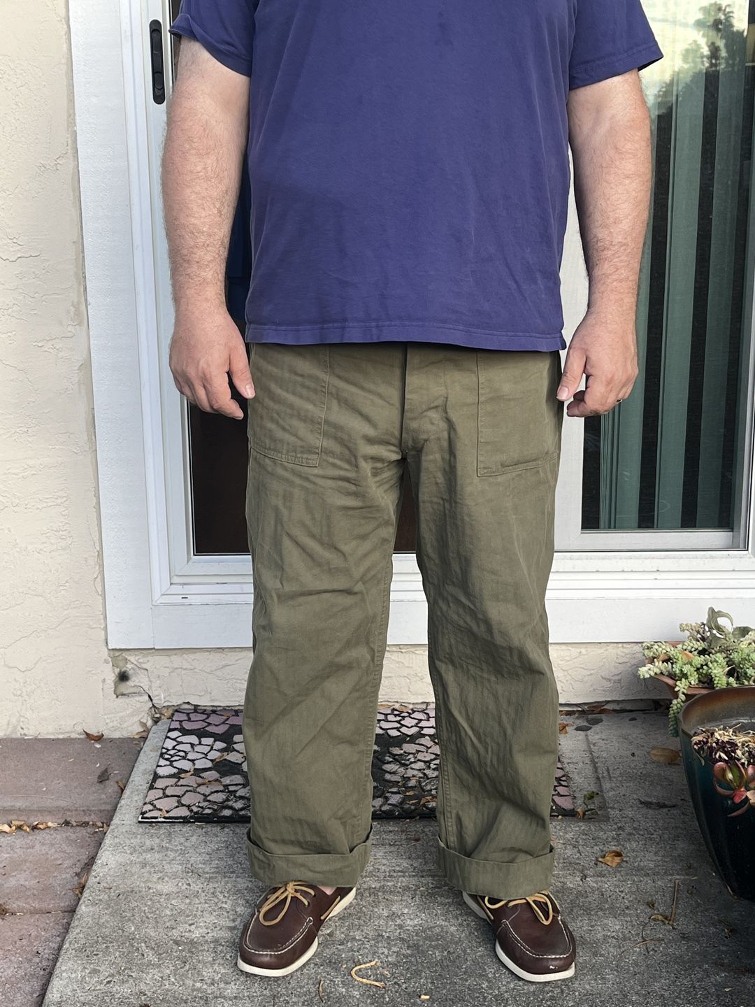 Customer photo review of 1947 1st 838A OD7 Utility Fatigue Pants