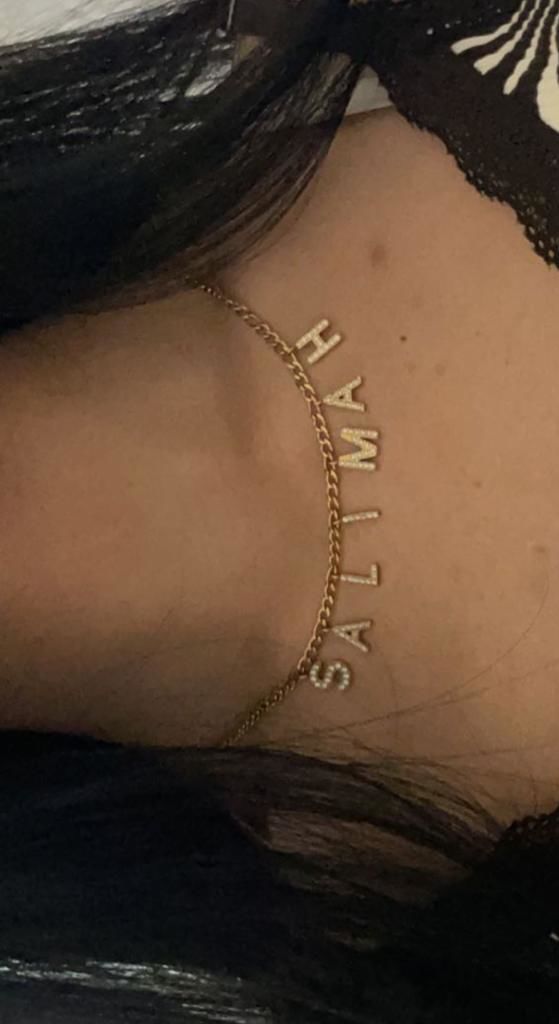 Customer photo review of Namenskette | 18K vergoldet
