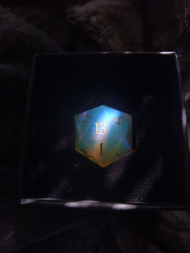 Customer photo review of Opalite  DnD Dice Set All Number Dice