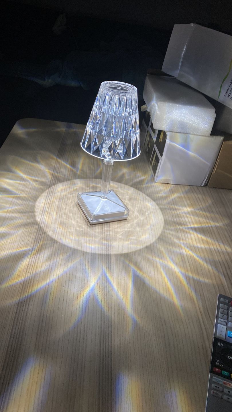 Customer photo review of Mantar Crystal™ Cordless Table Lamp