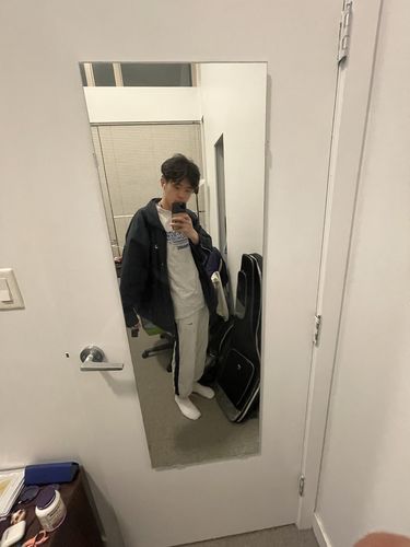 Customer photo review of Vintage Fila Windbreaker Size Medium Fits Large