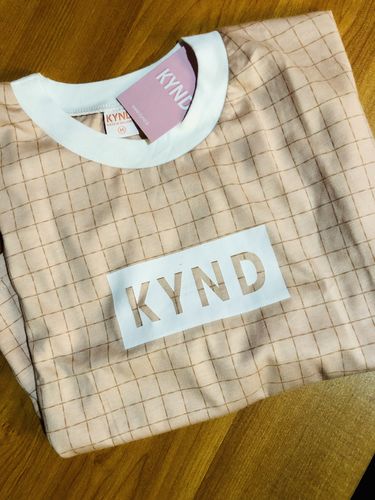 Customer photo review of Break the rules Oversized Crop T Shirt