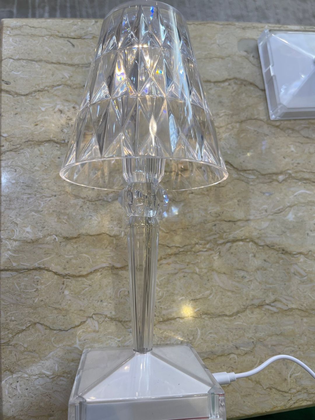 Customer photo review of Mantar Crystal™ Cordless Table Lamp