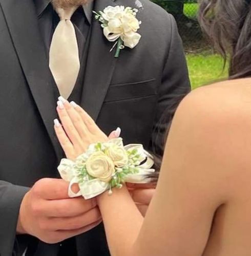 Customer photo review of Elegant Boutonniere