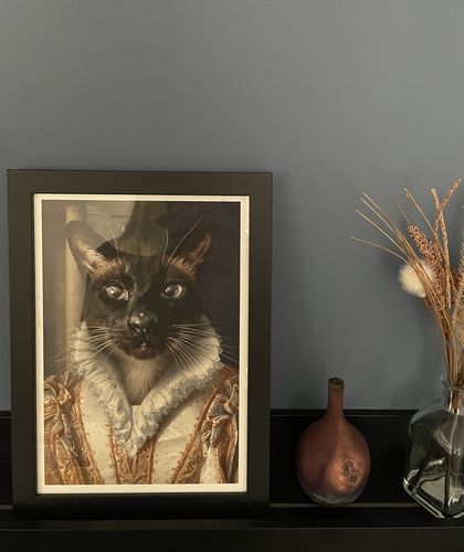 Customer photo review of The Princess - Custom Vintage Pet Portrait