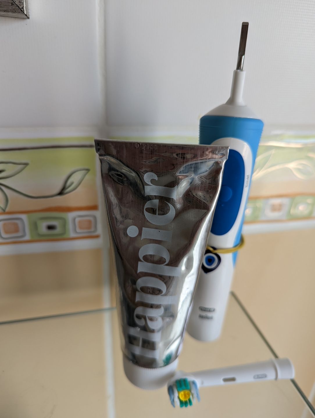 Customer photo review of 2 Pack Happier Toothpaste