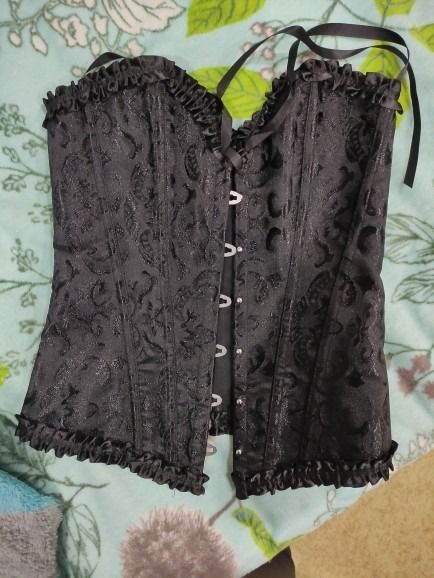 Customer photo review of Overbust Curves Steampunk corset