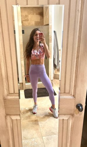 Customer photo review of Hydrasculpt Ruffle Bra - Botanical Print