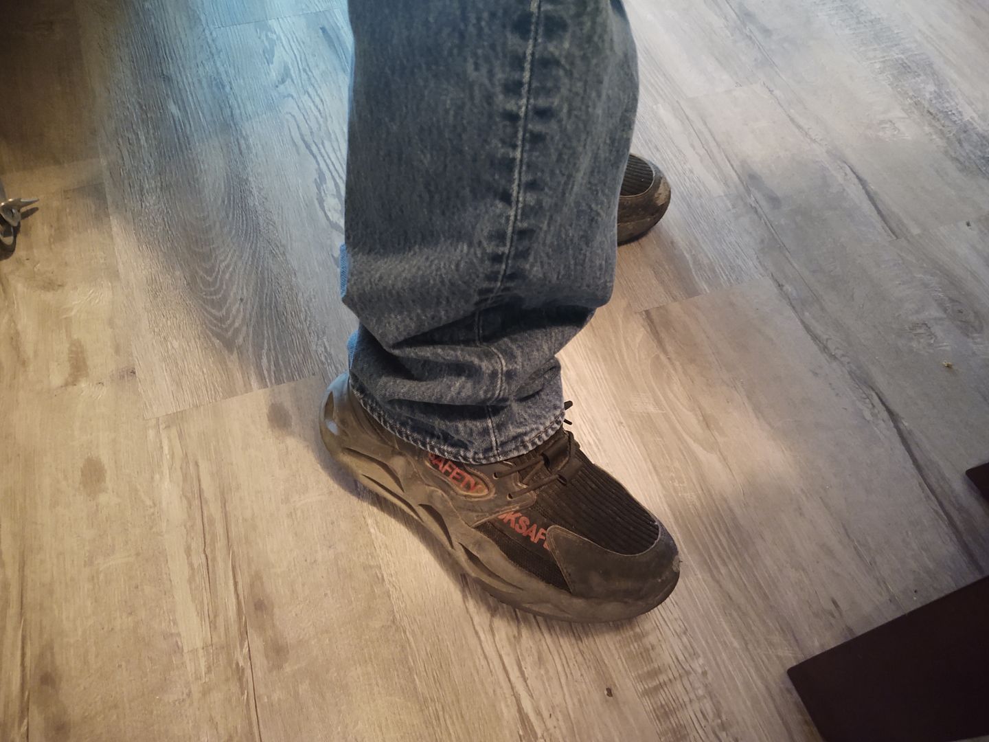Customer photo review of Maven Unisex Comfortable Steel Toe Work Boots