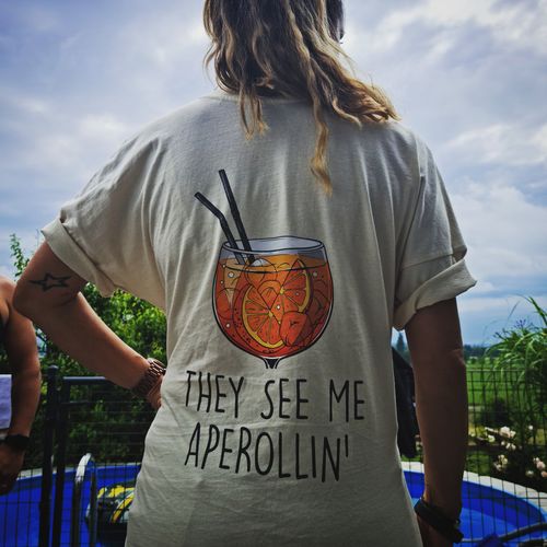 Customer photo review of APEROLLIN BACKPRINT - Premium Shirt Oversize